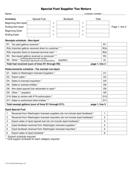 Form FT-441-755 Special Fuel Supplier Tax Return - Washington, Page 2