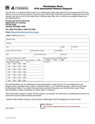 Document preview: Form FT-441-020 Washington State Ifta Information Release Request - Washington