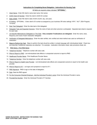 DSHS Form 13-678 Page 2 Nurse Delegation: Instructions for Nursing Task - Washington, Page 2