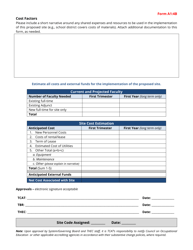 Form A1:4B Off-Campus Site Form - Tennessee Colleges of Applied Technology - Tennessee, Page 2