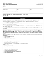 Form K-908-0399 Kinship Release of Information and Acknowledgment - Texas, Page 3