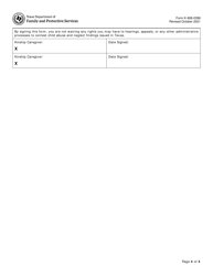 Form K-908-0399 Kinship Release of Information and Acknowledgment - Texas, Page 4