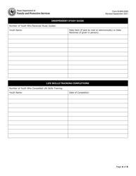 Form B-909-5509 Contractor Monthly Report - Texas, Page 4