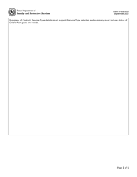 Form B-909-5525 Pre-transitional Monthly Progress Report - Texas, Page 3