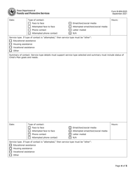 Form B-909-5525 Pre-transitional Monthly Progress Report - Texas, Page 4