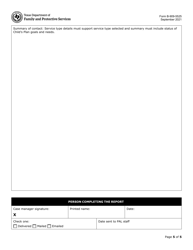 Form B-909-5525 Pre-transitional Monthly Progress Report - Texas, Page 5