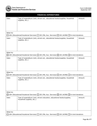 Form K-909-5526 Post Transitional Monthly Progress Report - Texas, Page 6
