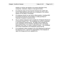 Employee Disclosure of Personal Interest - Tennessee, Page 2