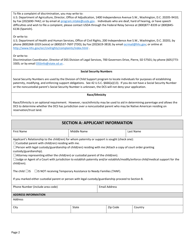 Form DSS-SE-406 Application for State Parent Locator Services - South Dakota, Page 2