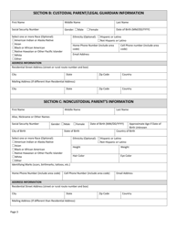 Form DSS-SE-406 Application for State Parent Locator Services - South Dakota, Page 3