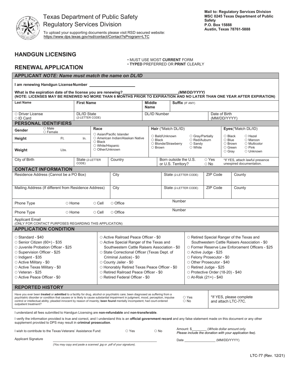 form-ltc-77-download-fillable-pdf-or-fill-online-handgun-licensing-renewal-application-texas