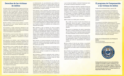 Formulario VESS-5S Ayuda Para Victimas De Crimenes Y Las Familias En Tejas - Lubbock, Amarillo Office - Texas (Spanish), Page 2