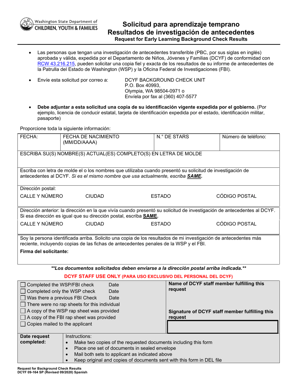 Dcfs 164 Form.pdf DCYF Formulario 09-164 - Fill Out, Sign Online and Download Fillable ...