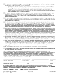 Formulario DOC11-080S Acuerdo De Monitoreo De Redes Sociales Y Dispositivos Electronicos - Washington (Spanish), Page 2