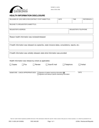 Document preview: Form DOC13-203 Health Information Disclosure - Washington