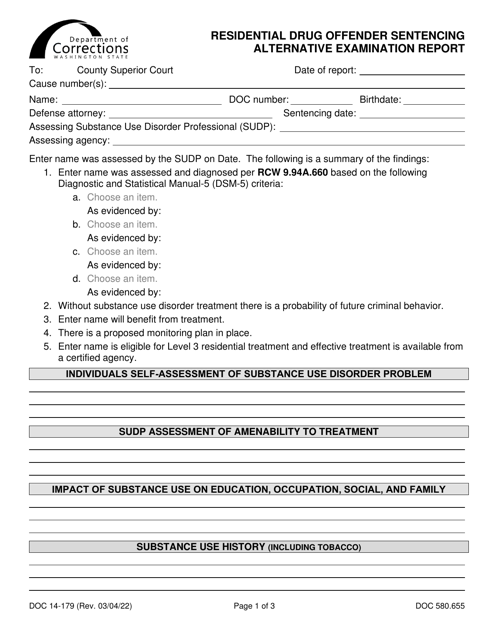 Form DOC14-179  Printable Pdf