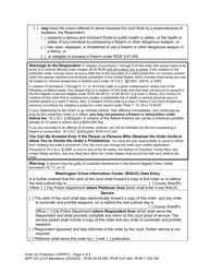 Form WPF DV-3.015 Order for Protection - Washington, Page 5