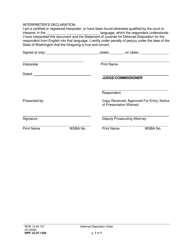 Form WPF JU07.1320 Deferred Disposition Order (Ordfd) - Washington, Page 7