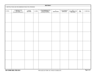 DD Form 3009 Route Classification, Page 2