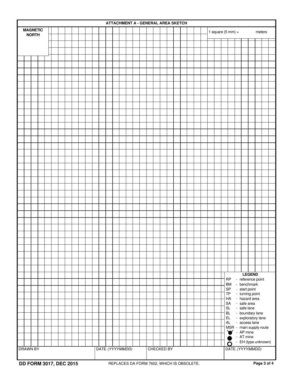 DD Form 3017 Explosive Hazards Survey Report, Page 3