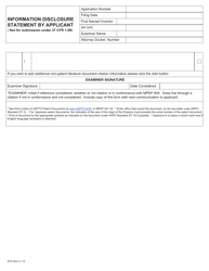 Form PTO/SB/08A Information Disclosure Statement by Applicant, Page 2