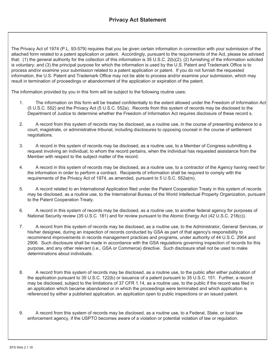 Form PTO / SB / 08A Information Disclosure Statement by Applicant, Page 4