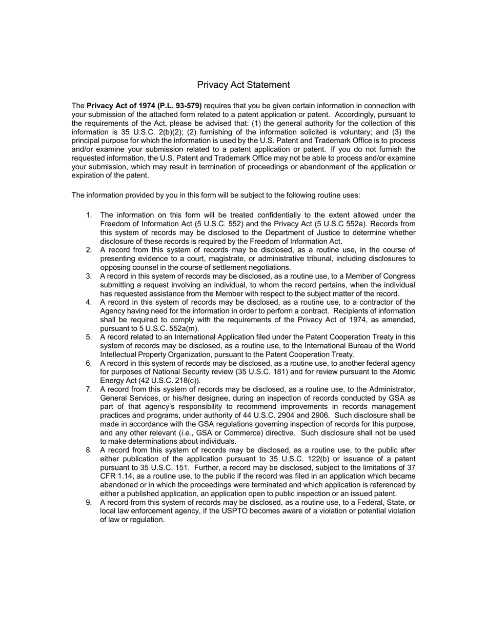 Form PTOL-413A Applicant Initiated Interview Request Form, Page 3