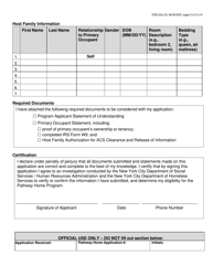 Form DSS-23A Pathway Home Application - New York City, Page 2