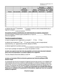 Form DSS-23B Primary Occupant Statement - Pathway Home Program - New York City (French), Page 2