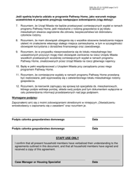 Form DSS-23C Pathway Home Program Applicant Statement of Understanding - New York City (Polish), Page 2