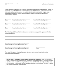 Form DHS-10 Special One Time Assistance (&quot;sota&quot;) Program Participant Agreement - New York City, Page 3