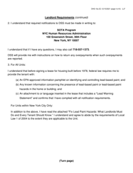 Form DHS-10A Special One Time Assistance (&quot;sota&quot;) Landlord Agreement for Apartments - New York City, Page 4