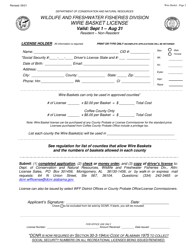 Wire Basket License - Resident - Non-resident - Alabama, Page 2