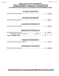 Commercial Freshwater Fishing License - Non-resident - Alabama, Page 2
