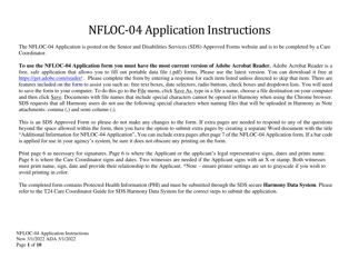 Document preview: Instructions for Form NFLOC-04 Application for Ali/Apdd/Ccmc - Alaska