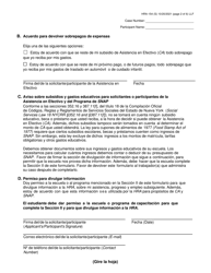 Formulario HRA-154 Carta De La Administracion De Recursos Humanos Sobre La Inscripcion En Las Escuelas/Programas De Capacitacion - New York City (Spanish), Page 2