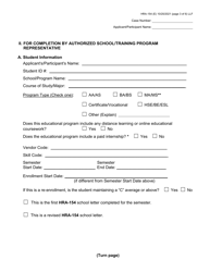 Form HRA-154 Human Resources Administration School/Training Enrollment Letter - New York City (French), Page 3