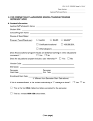 Form HRA-154 Human Resources Administration School/Training Enrollment Letter - New York City (Haitian Creole), Page 3