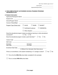 Form HRA-154 Human Resources Administration School/Training Enrollment Letter - New York City (Urdu), Page 3