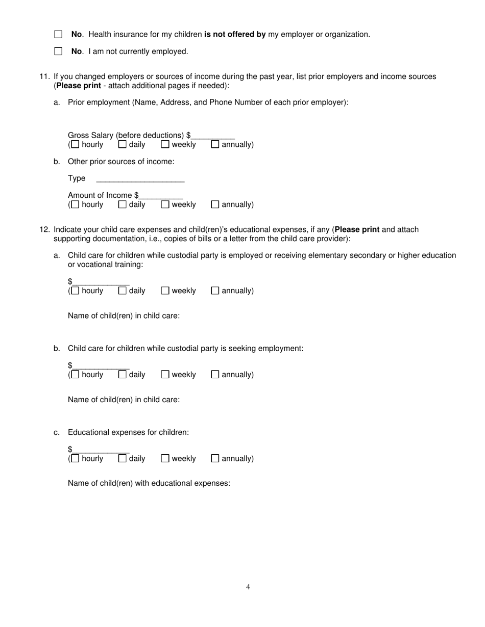 Affidavit of Net Worth - New York, Page 4