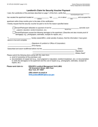 Form W-147N Security Voucher - New York City, Page 2