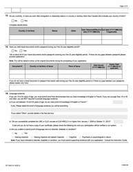 Form CIT0002 Application for Canadian Citizenship Adults (18 Years of Age or Older) Applying Under Subsection 5(1) - Canada, Page 5