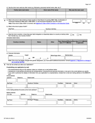Form CIT0003 Application for Canadian Citizenship - Minors (Under 18 Years of Age) Under Subsection 5(2) - Canada, Page 2