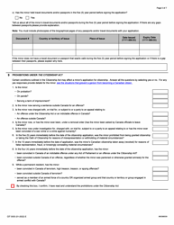 Form CIT0003 Application for Canadian Citizenship - Minors (Under 18 Years of Age) Under Subsection 5(2) - Canada, Page 5