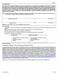 Forme CIT0003 Demande De Citoyennete Canadienne - Enfants Mineurs (Moins De 18 Ans) En Vertu Du Paragraphe 5(1) - Canada (French), Page 7