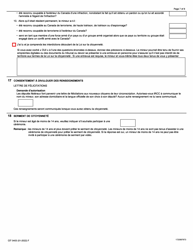 Forme CIT0403 Demande De Citoyennete Canadienne - Mineurs (Moins De 18 Ans) Presentant Une Demande En Vertu Du Paragraphe 5(1) - Canada (French), Page 7