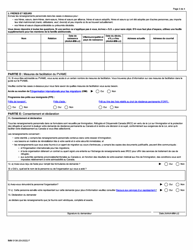 Forme IMM0138 Agenda 20 Projet Pilote Sur Lavoie D&#039;acces a La Mobilite Economique - Canada (French), Page 3