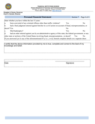 Section 7 Personal Financial Statement - Arizona, Page 4