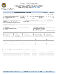 Section 8 Corporate Financial Statement - Arizona, Page 4