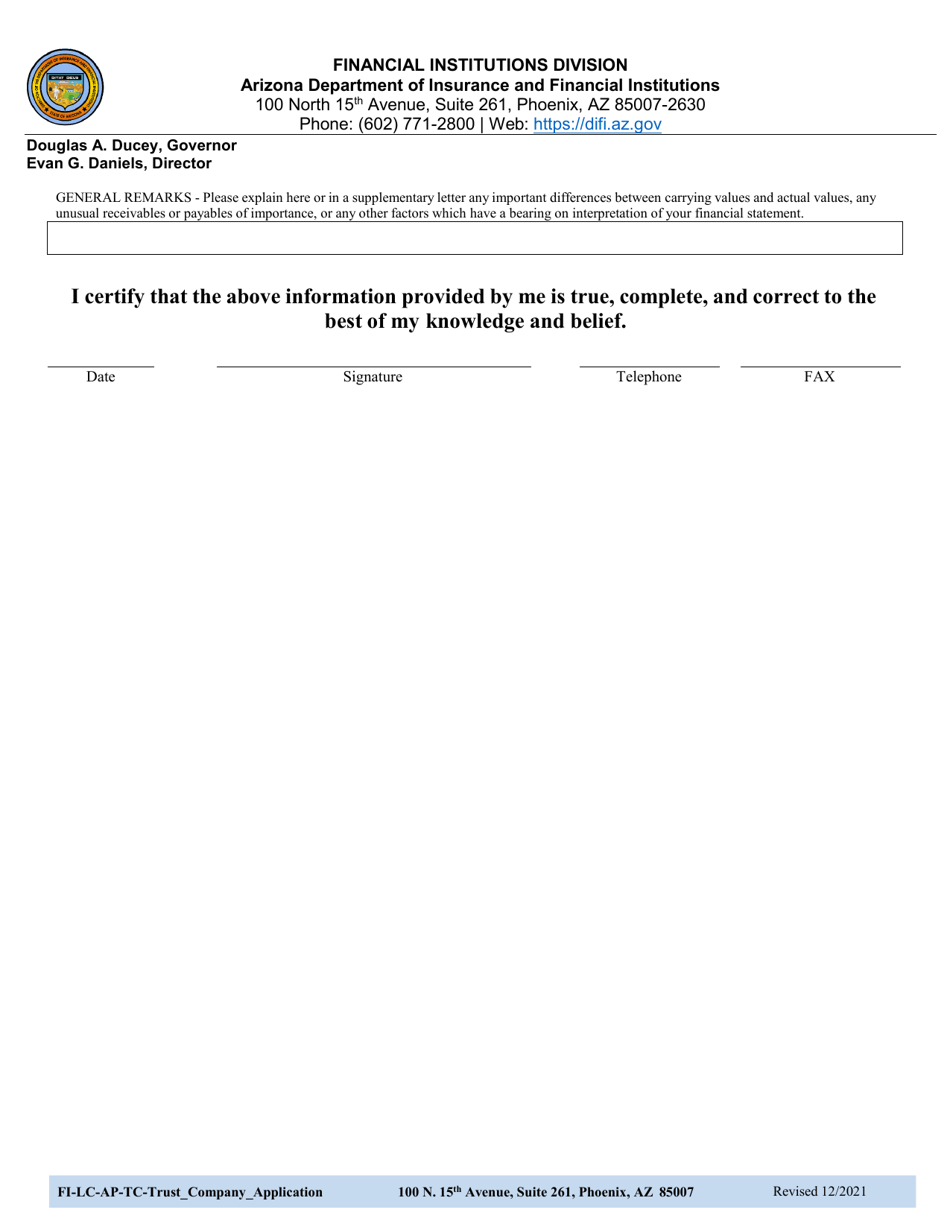 Section 8 Corporate Financial Statement - Arizona, Page 7